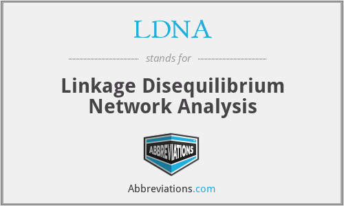 What is the abbreviation for linkage disequilibrium network analysis?